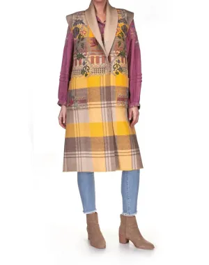 Molly Plaid Vest In Multi