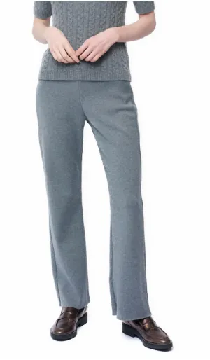 Monique Milano-Knit Boot Leg Pant Gray