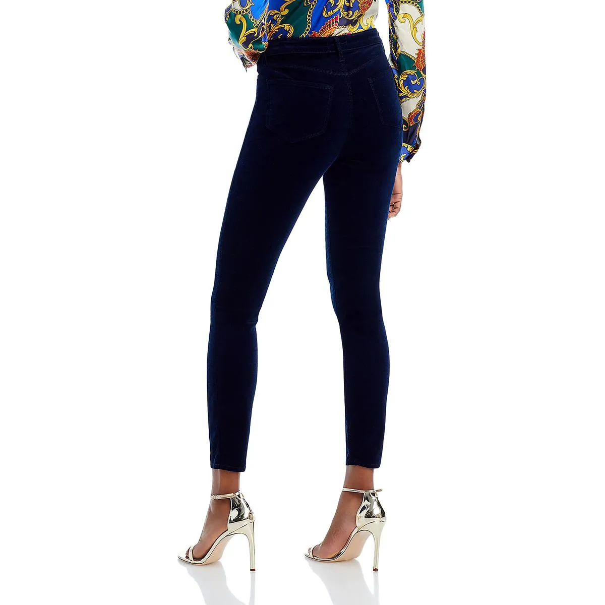 Monique Womens Velvet Ultra High Rise Skinny Pants