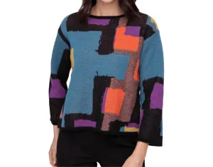 Multi Print Pullover Sweater