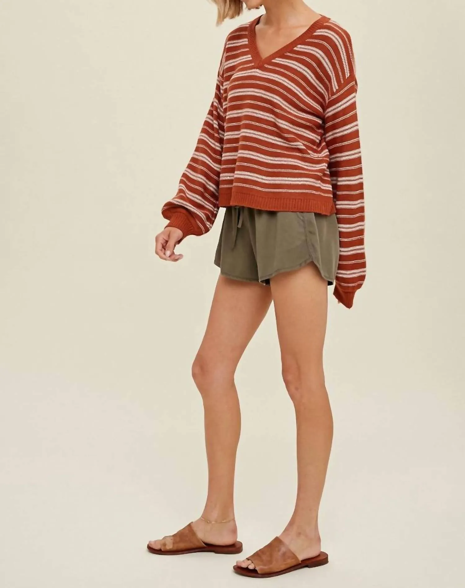 Nanjemoy Sweater In Brick