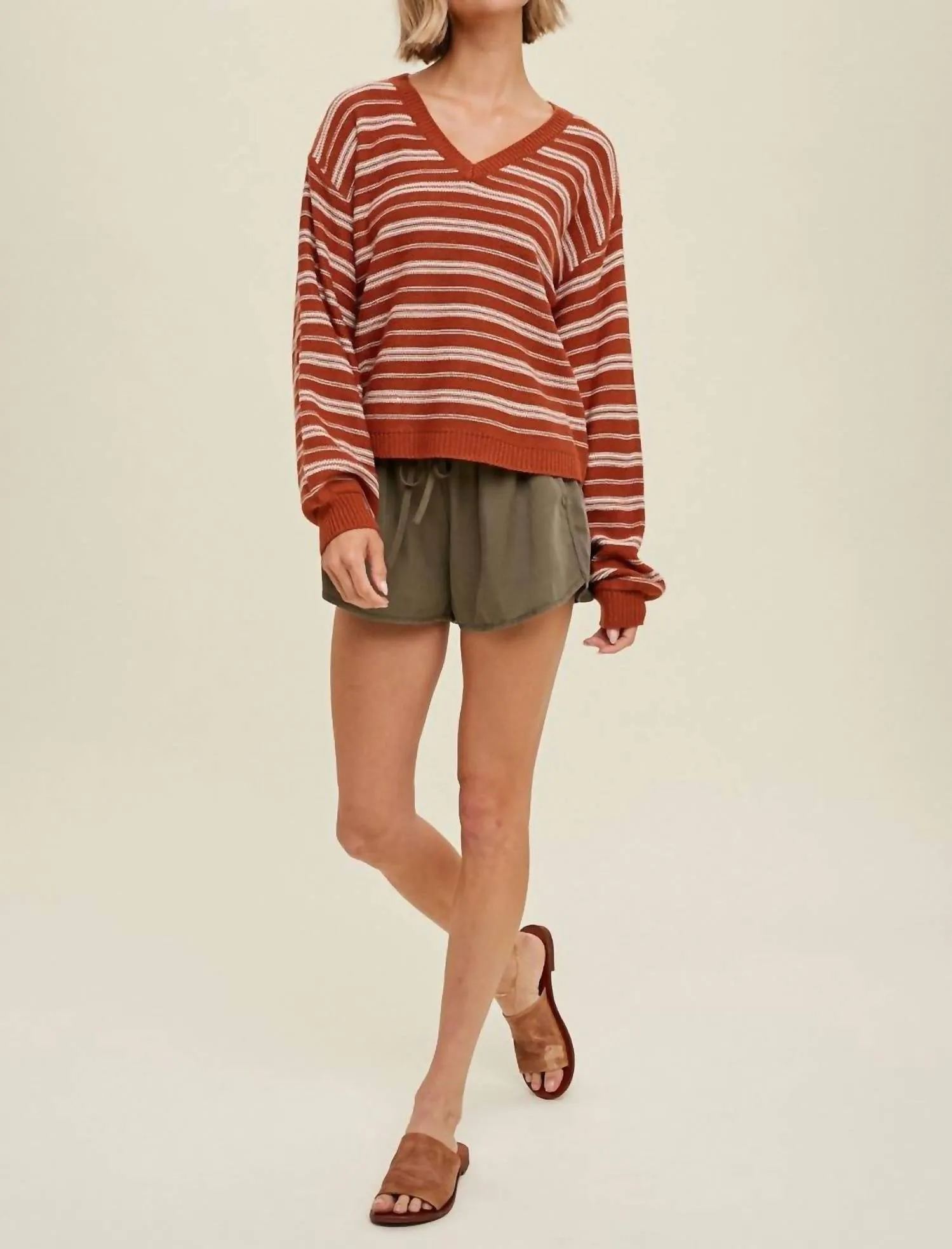 Nanjemoy Sweater In Brick
