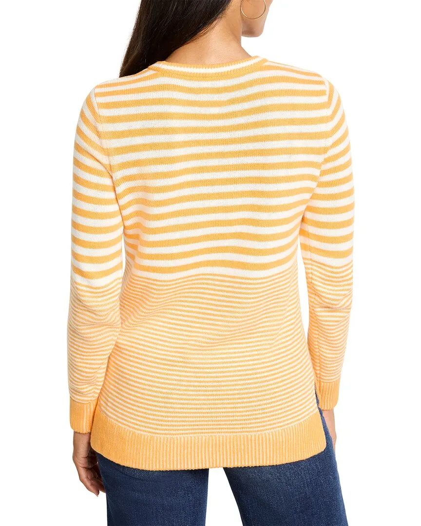 NIC   ZOE Cashmere-Blend Striped Sweater