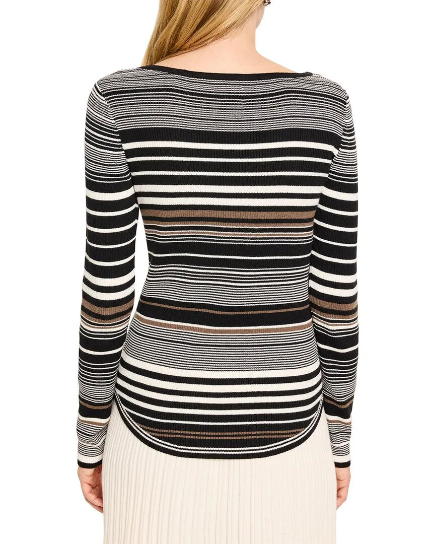 NIC   ZOE Stripe Ribbed Sweater T-Shirt