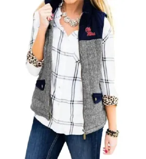 Ole Miss Prep For It Vest In Grey
