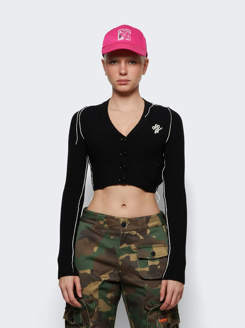 Outline Crop Cardigan