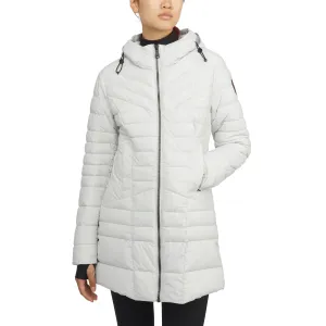 Pajar Women's Cort Light Weight Stretch Fixed Hood Puffer with Reflective Trim