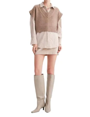 Pallas Vest In Brown
