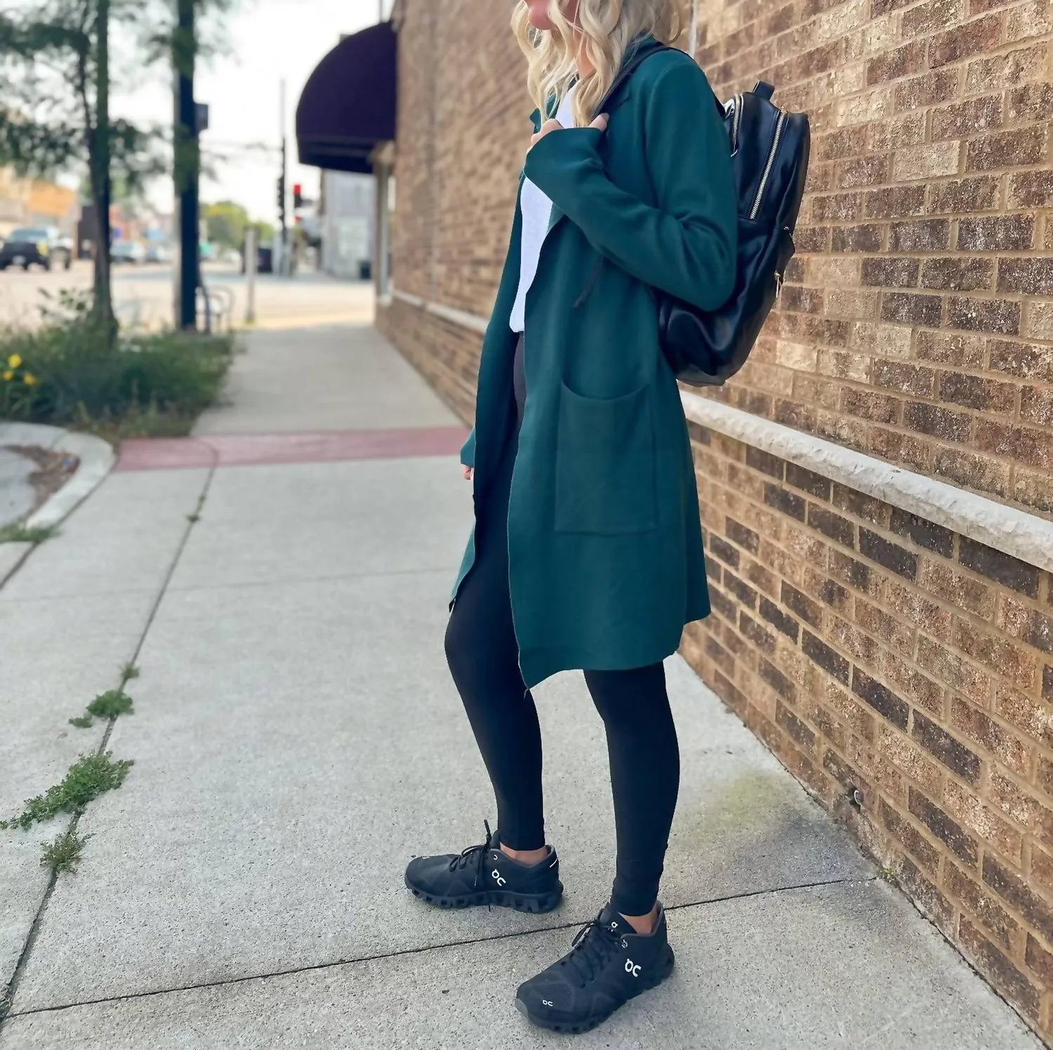 Parma Cardigan In Pine Green