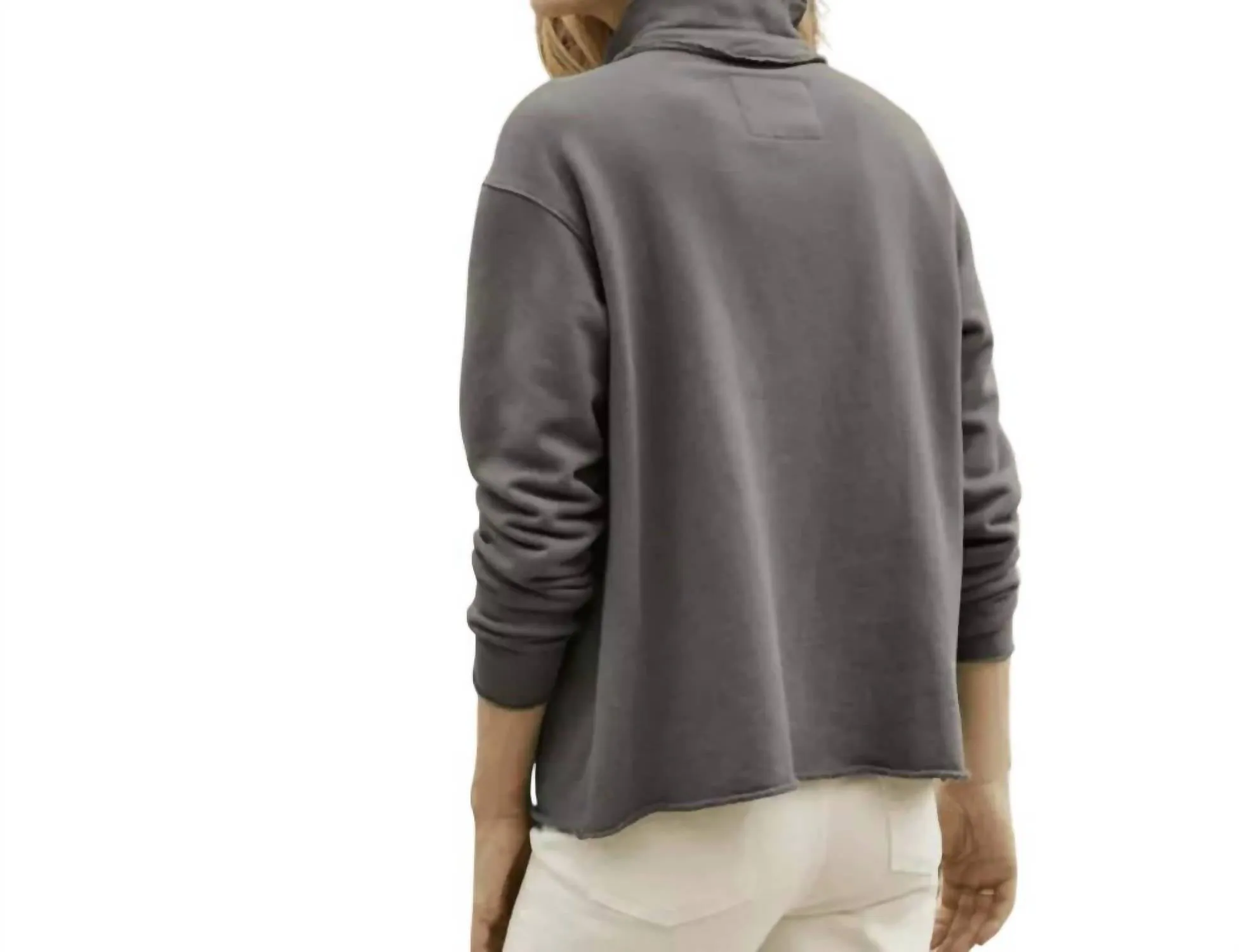 Patrick Popover Henley In Elephant Grey