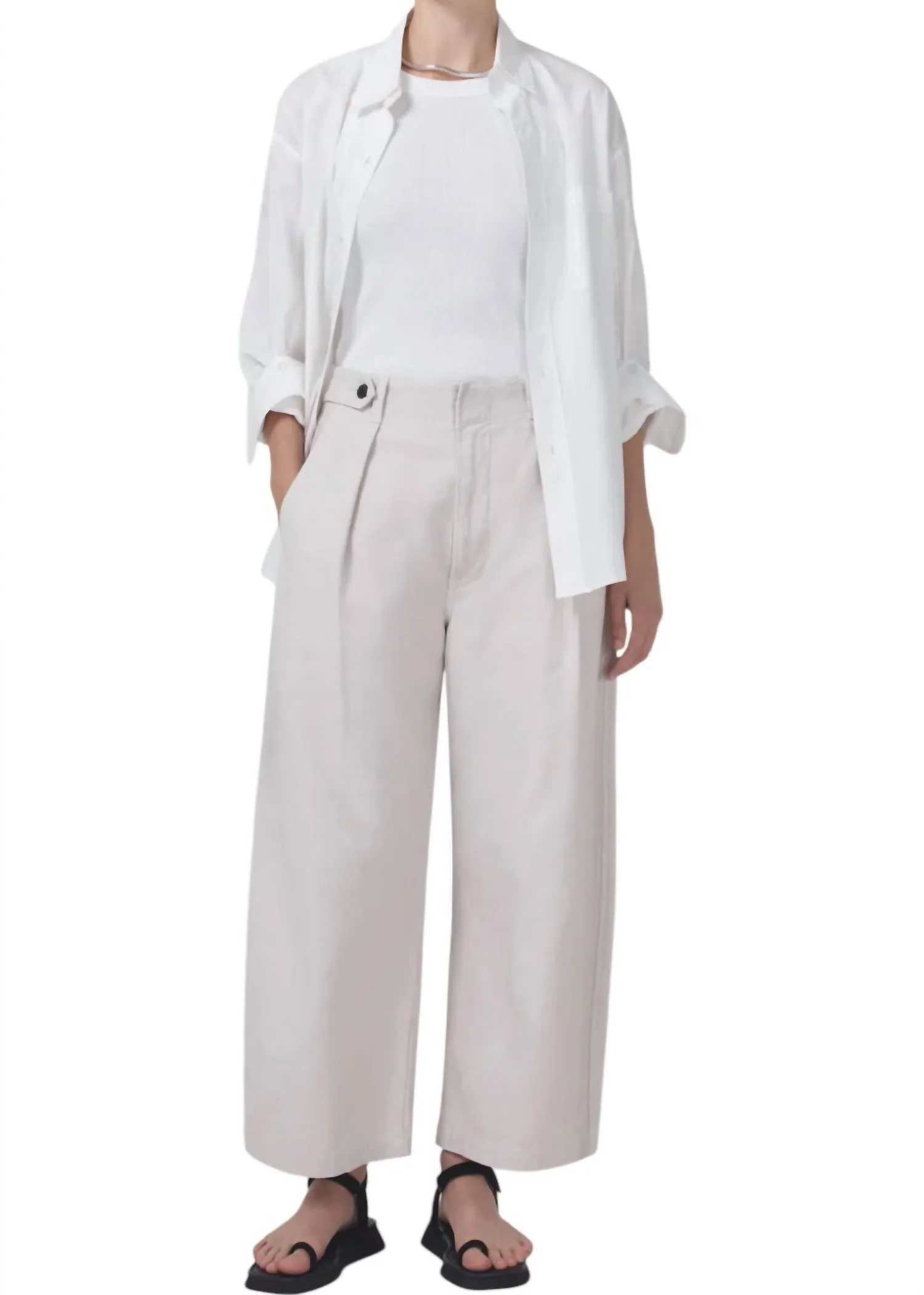 Payton Utility Trouser Pants In Oysterette
