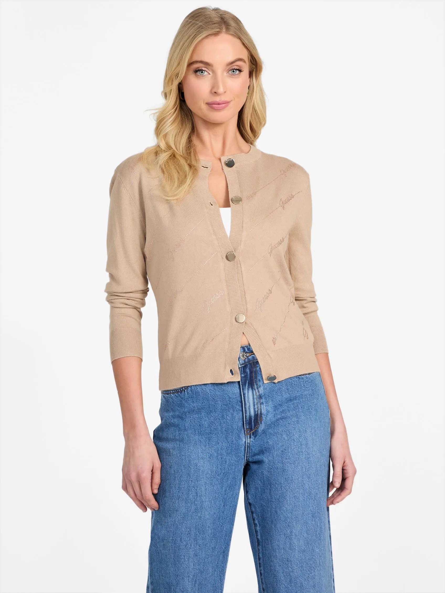 Peggy Rhinestone Cardigan