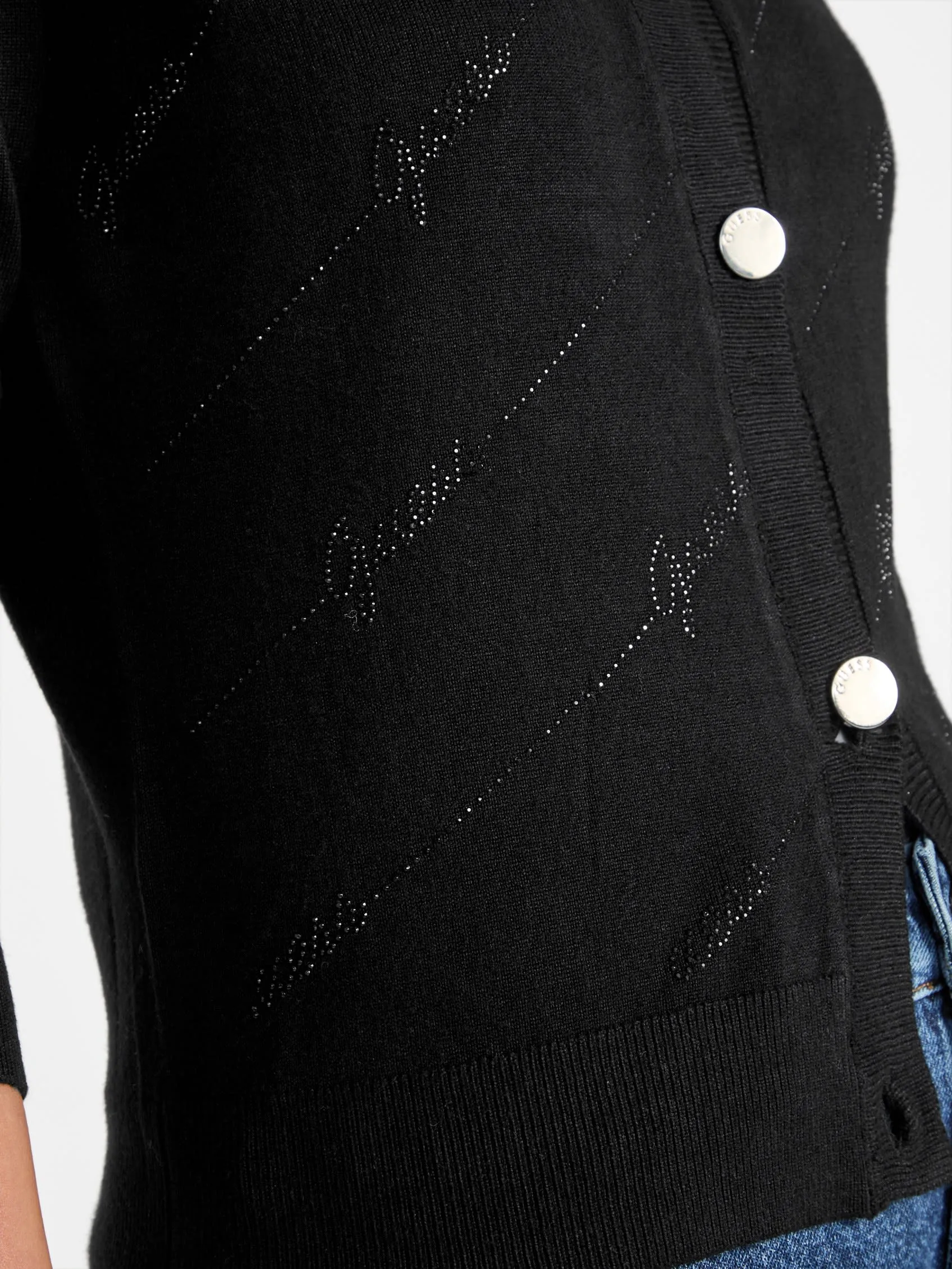 Peggy Rhinestone Cardigan