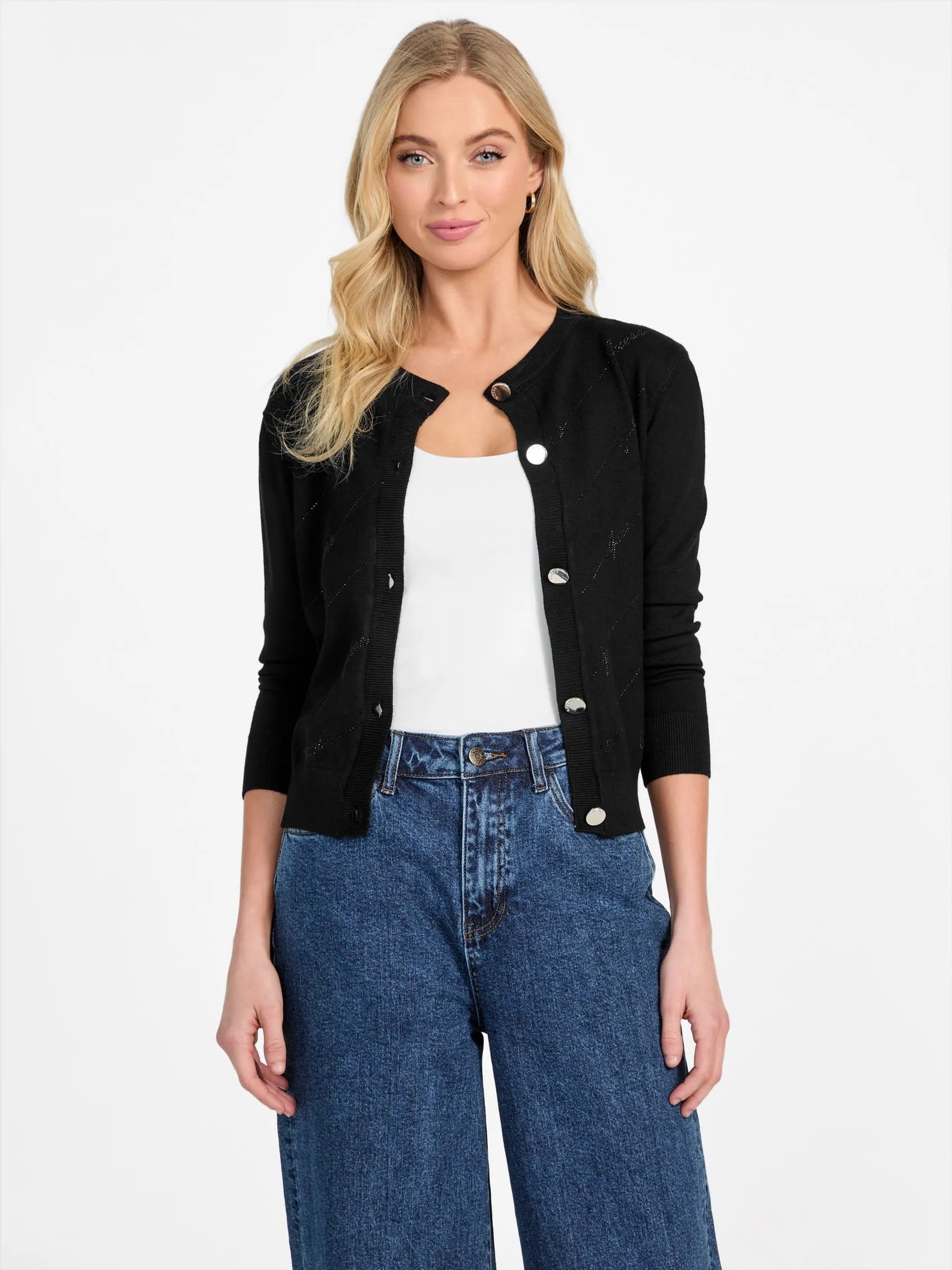 Peggy Rhinestone Cardigan