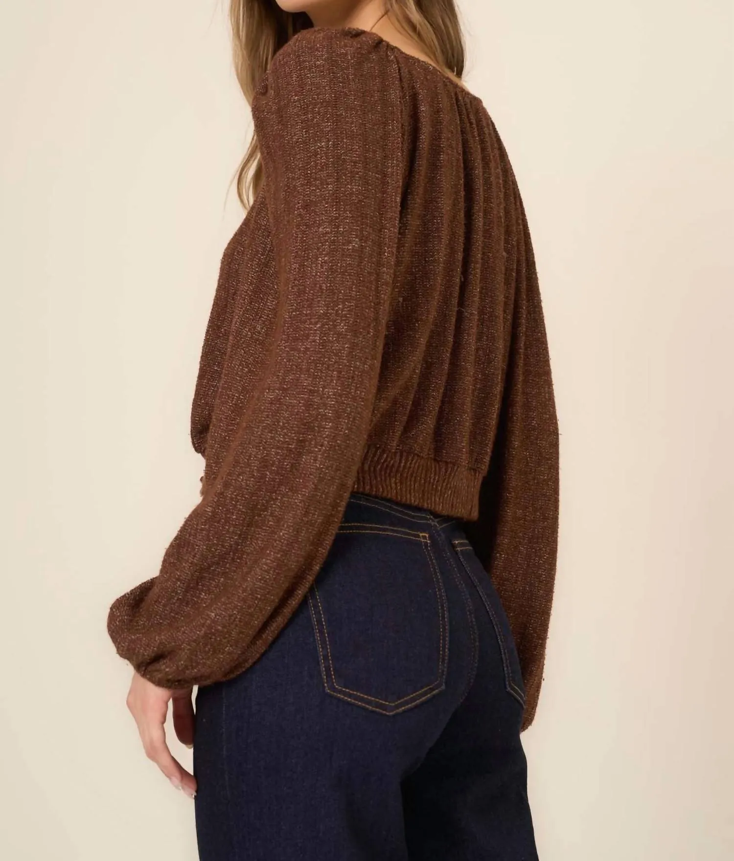 Piece Of My Heart Cardigan In Gingerbread