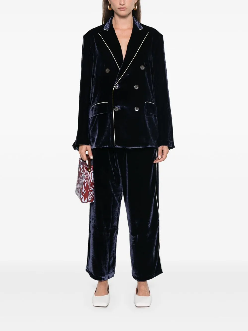 Pierre Louis Mascia Women's Trousers blue