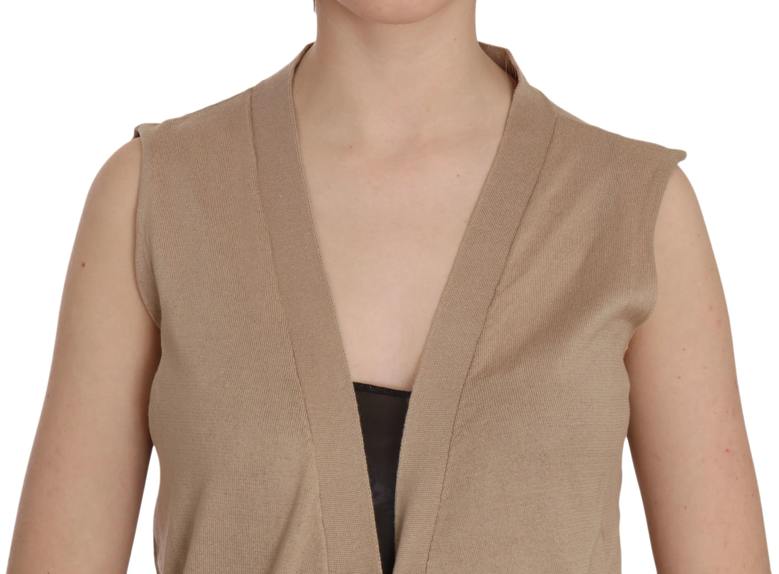 pink MEMORIES  100% Cotton Sleeveless Cardigan Top Women's Vest