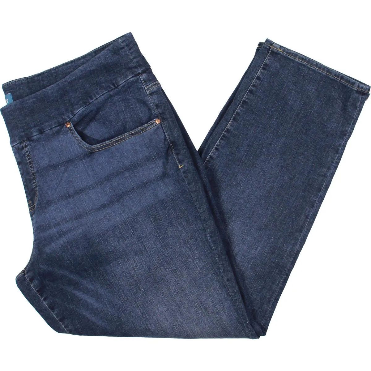 Plus Nora Womens Mid Rise Pull On Skinny Jeans