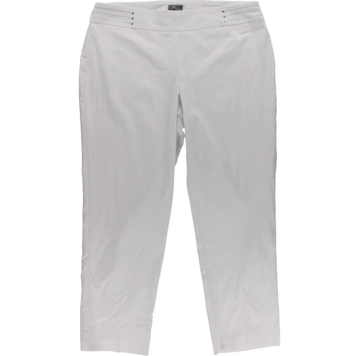 Plus Womens Flat Front Slim Leg Casual Pants