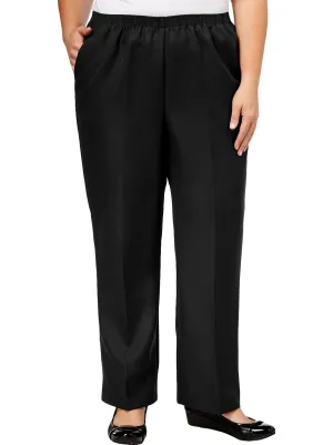 Plus Womens High Rise Office Straight Leg Pants