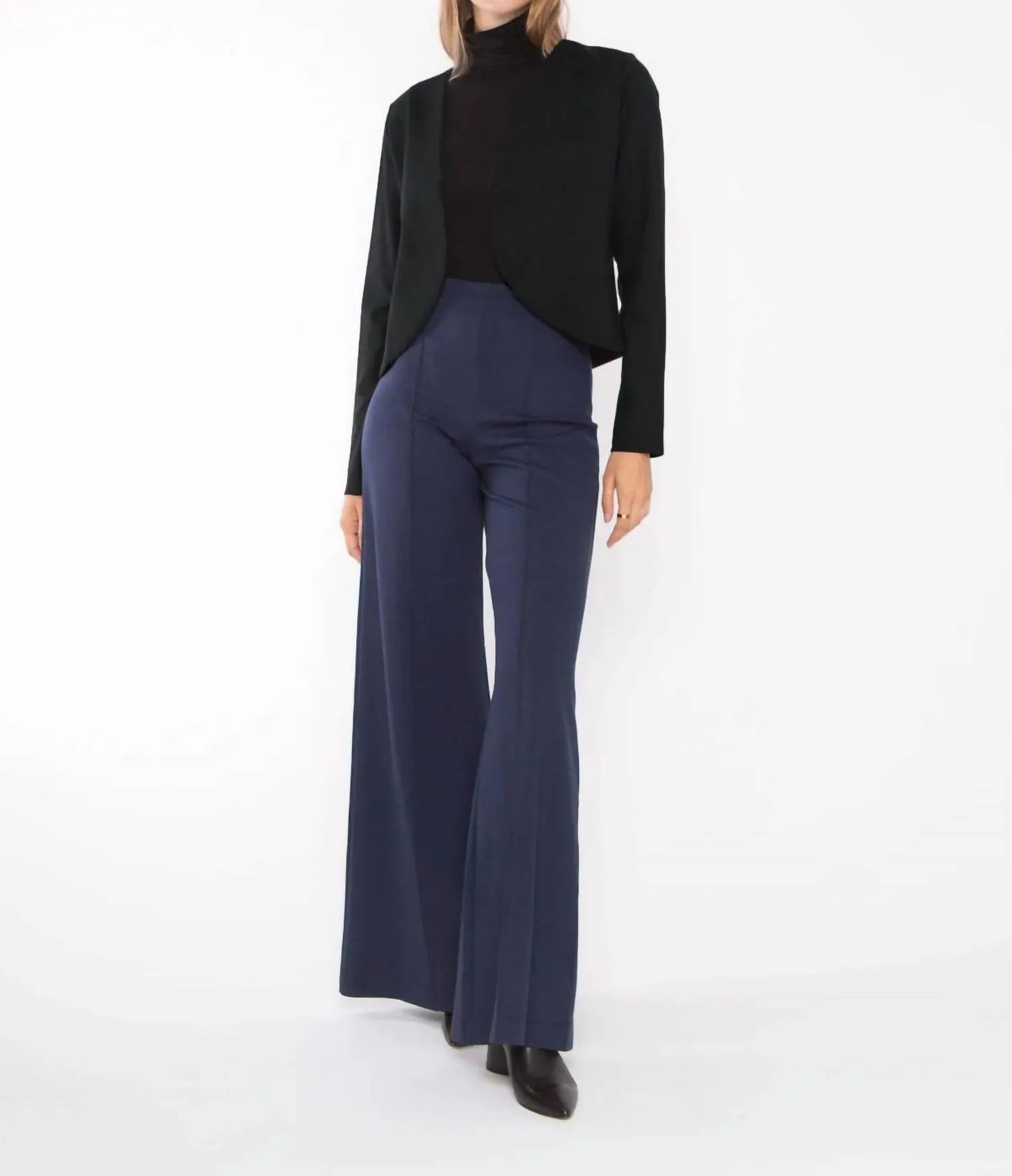 Ponte Knit Bolero In Black