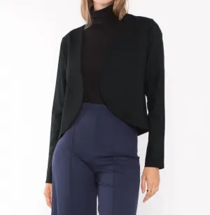 Ponte Knit Bolero In Black