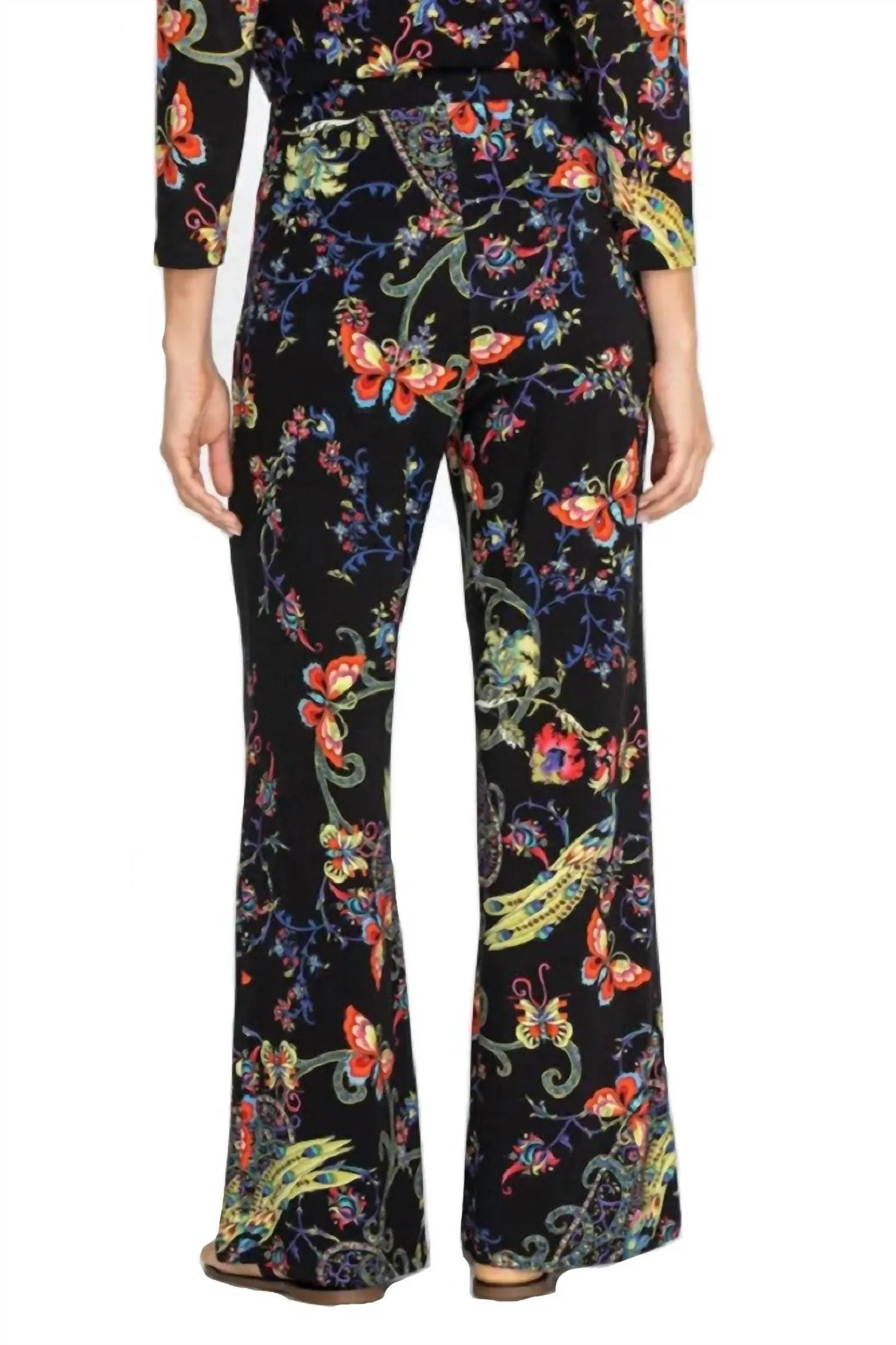 Pottery Wide Leg Pant In Multi