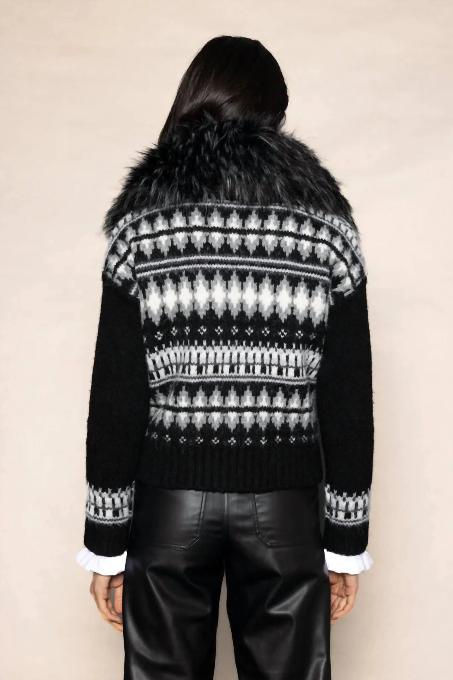 Powder Puff Sweater In Black