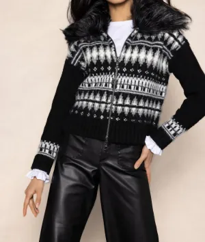 Powder Puff Sweater In Black