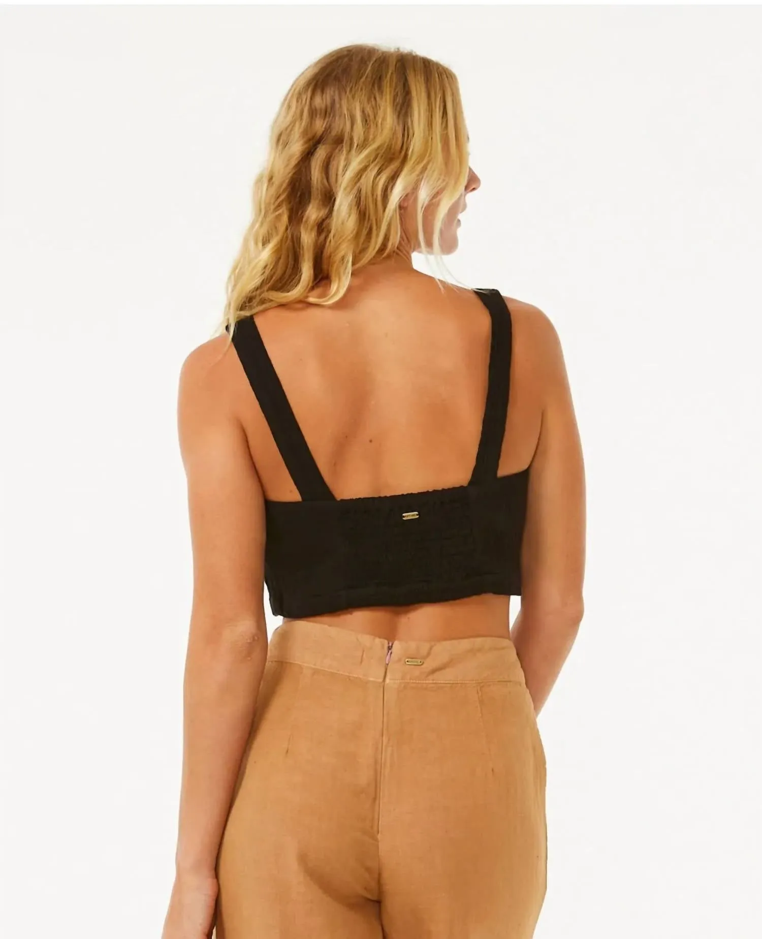 Premium Surf Crop In Black