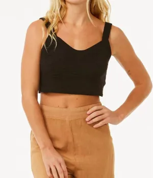 Premium Surf Crop In Black