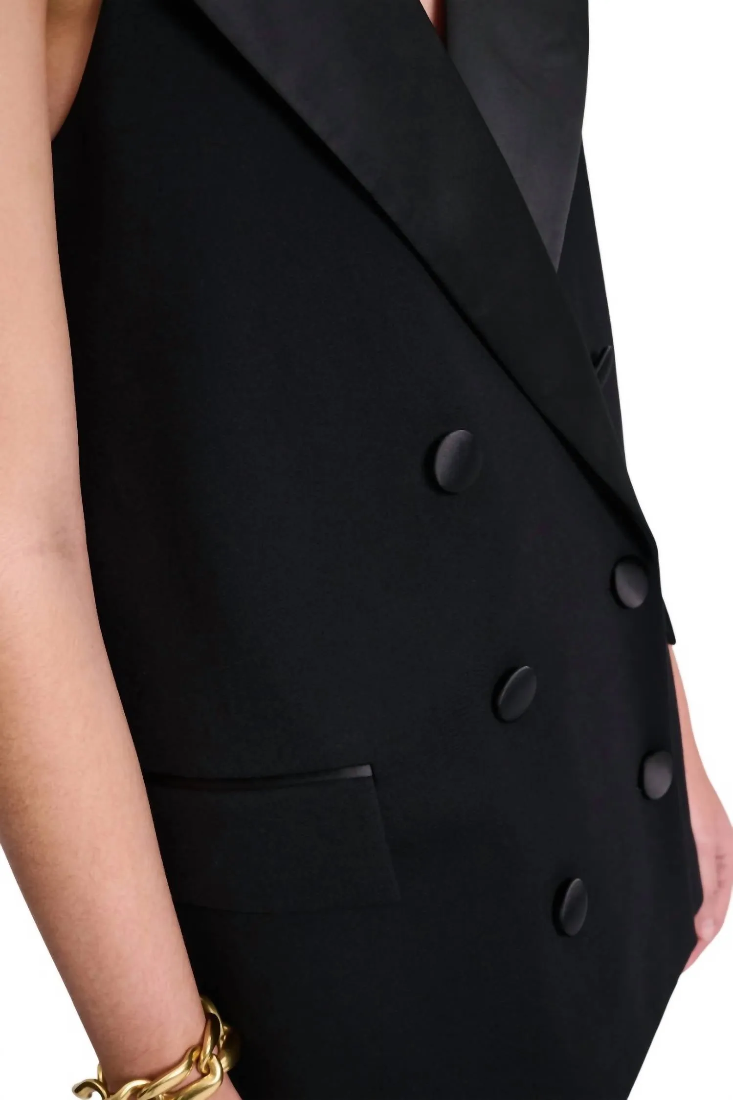Punto Milano Tuxedo Top In Black