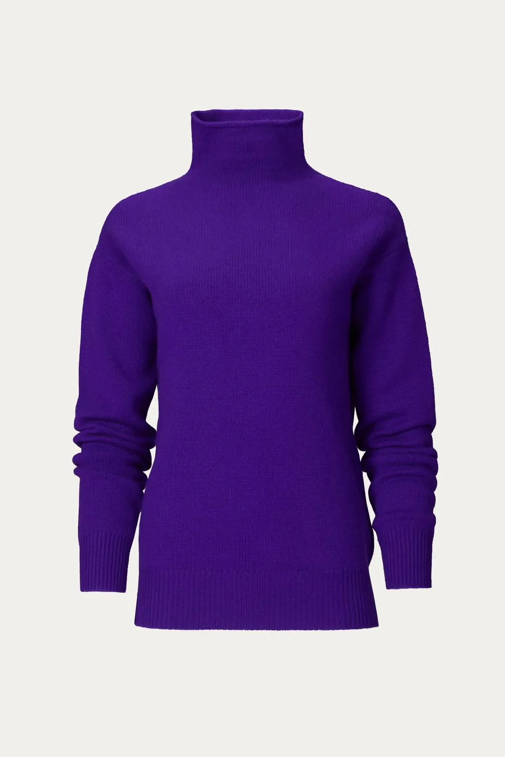Pure Cashmere Sweater In Purple
