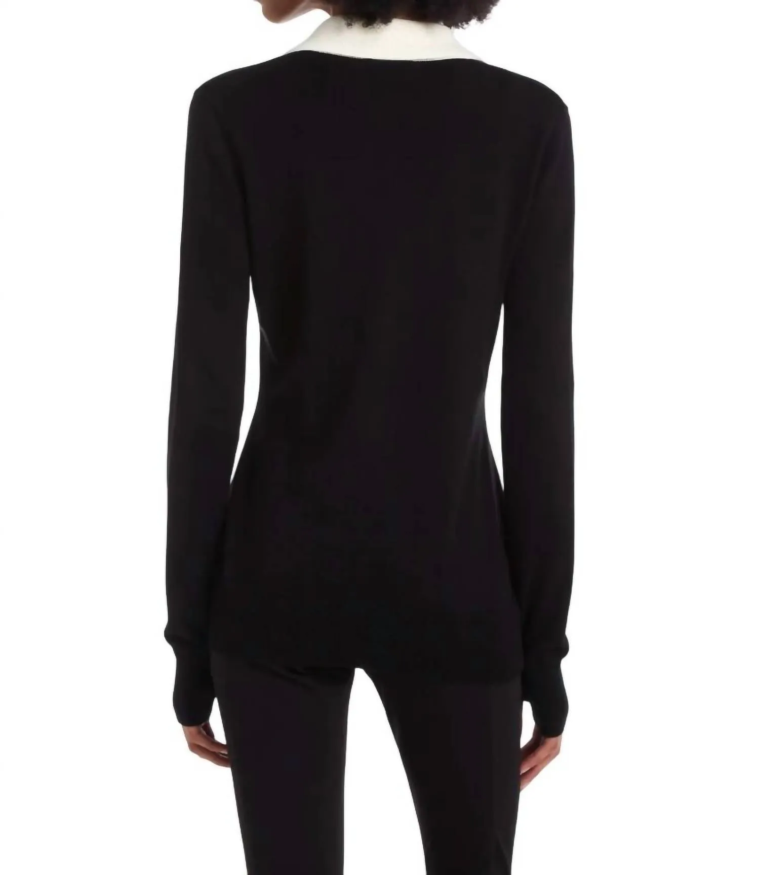 Redstone Sweater In Black With Ivory