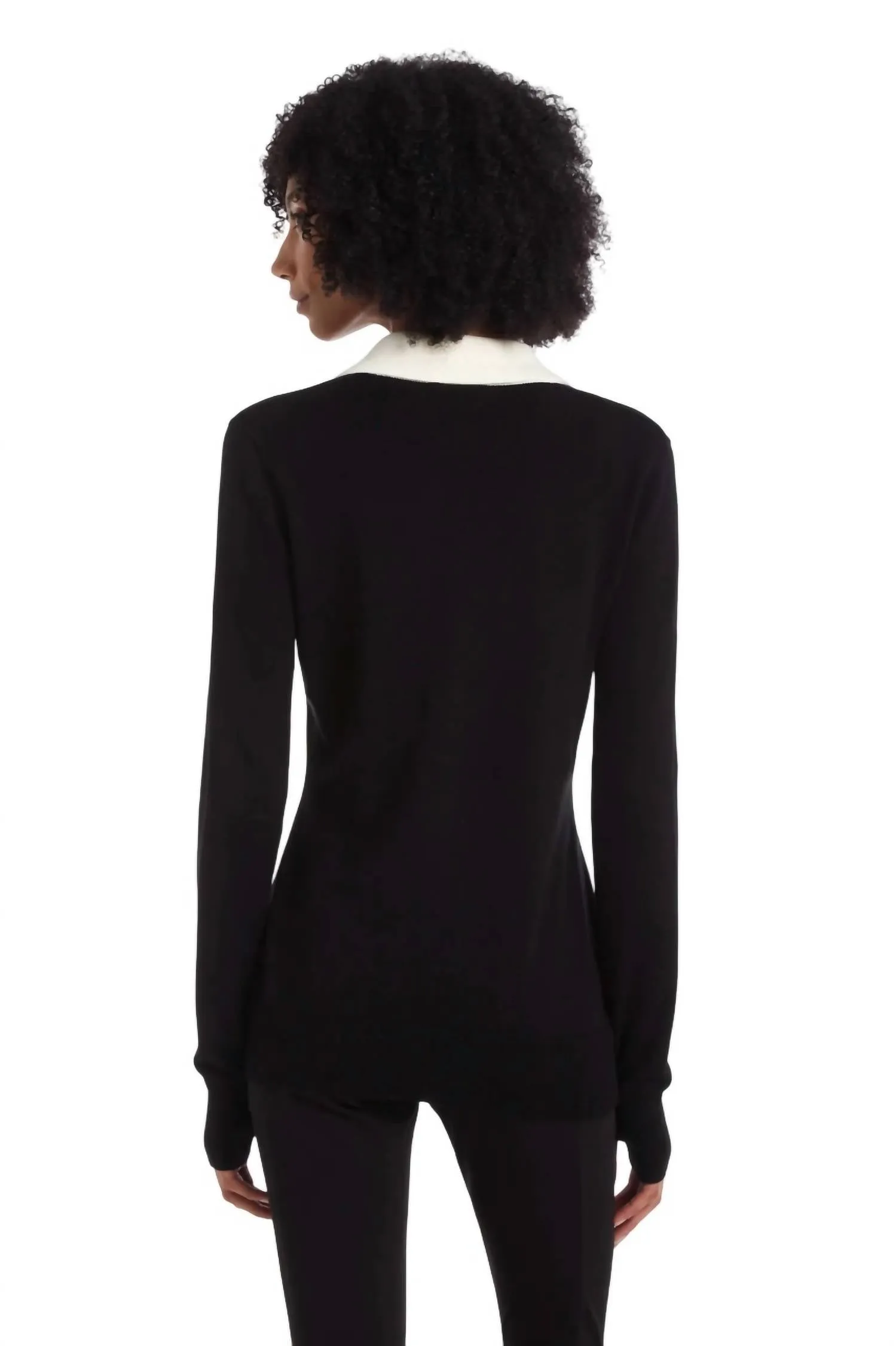 Redstone Sweater In Black With Ivory