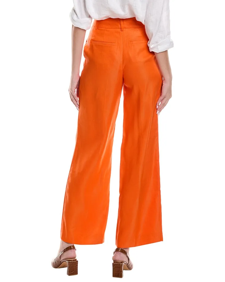Reiss Hollie Wide Leg Linen-Blend Trouser