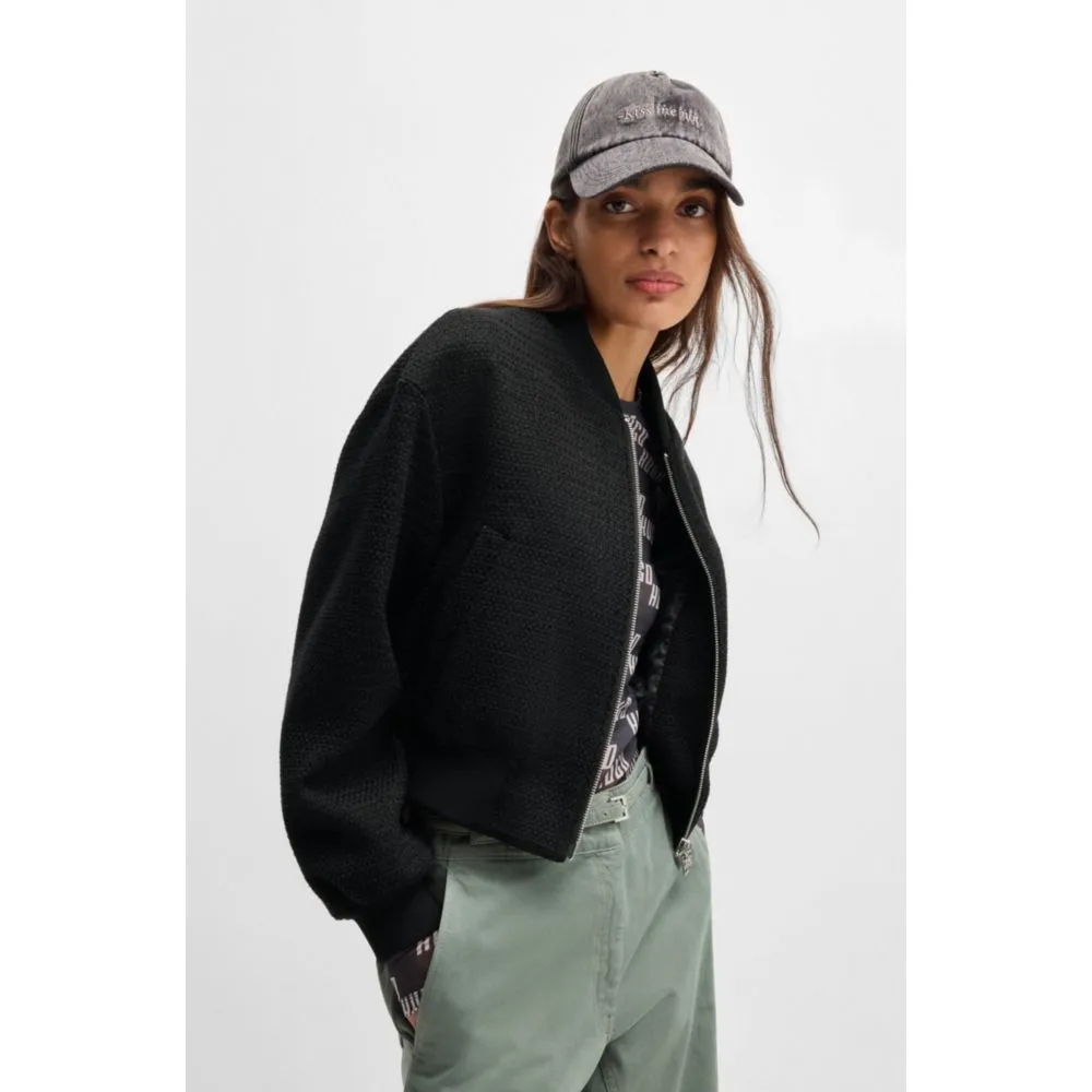 Relaxed-fit jacket in bouclé