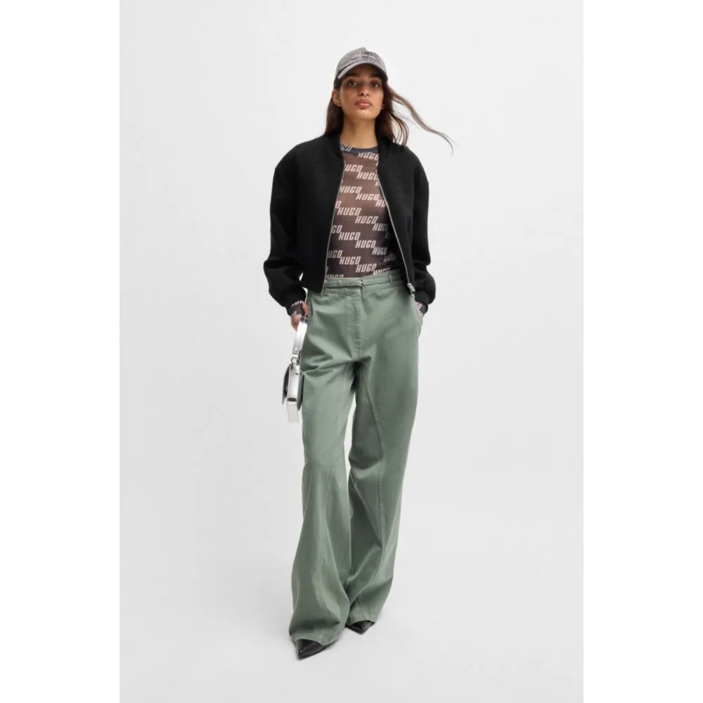 Relaxed-fit jacket in bouclé