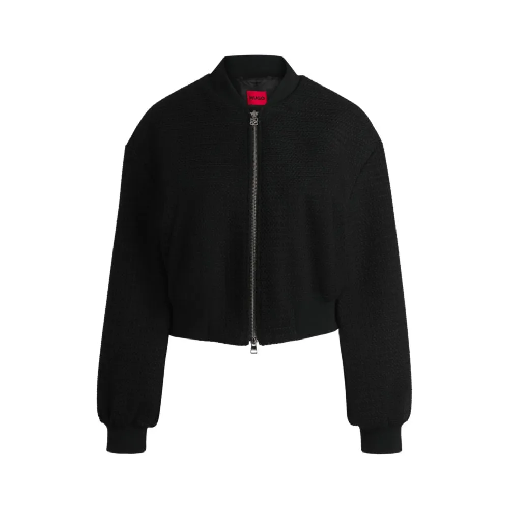Relaxed-fit jacket in bouclé