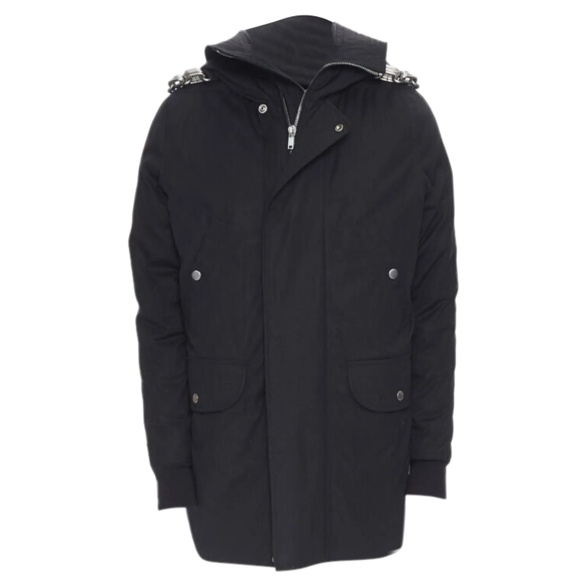 Rick Owens Larry Jumbo Parka chained goose down padded puffer