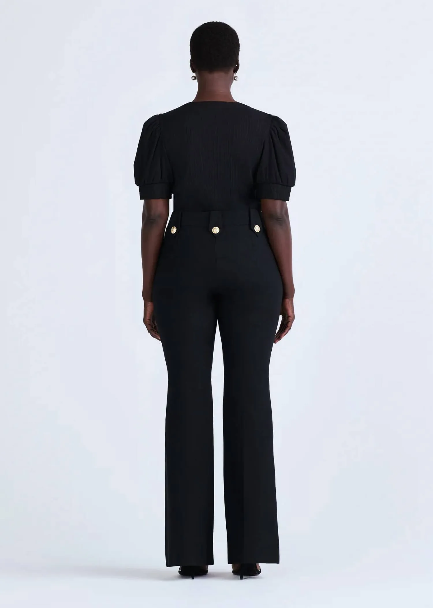 Robertson Flare Trousers In Black