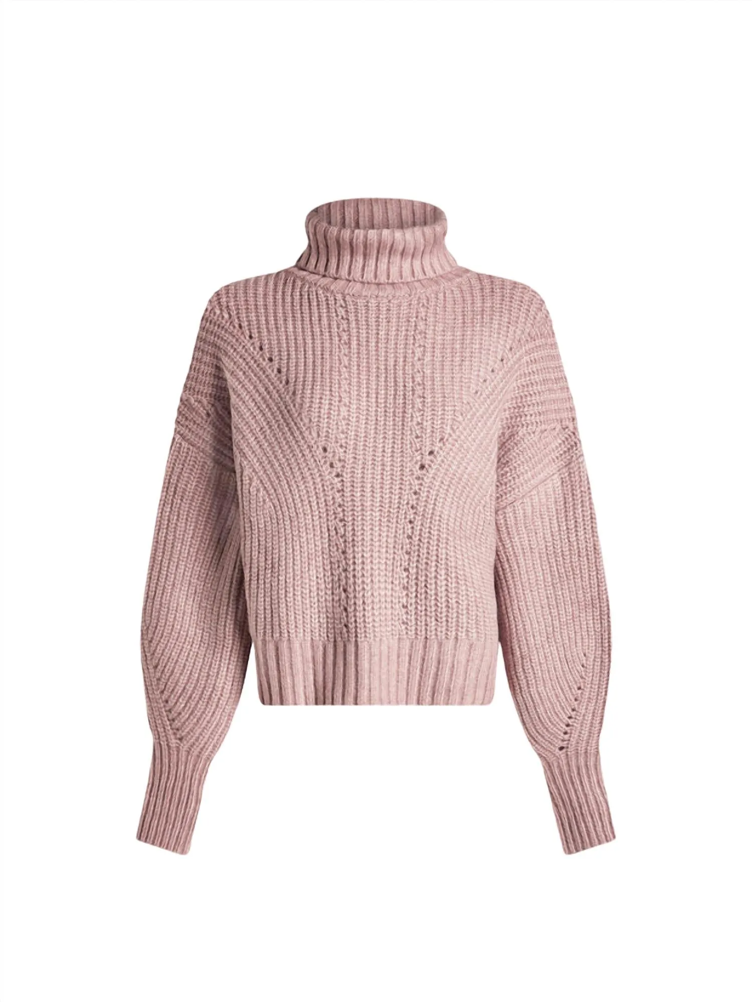Rogan Cropped Knit Sweater In Woodrose