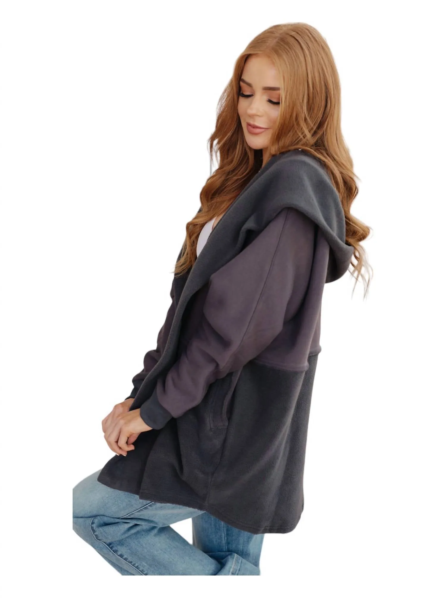 Room For Two Hooded Sweatshirt In Vintage Black