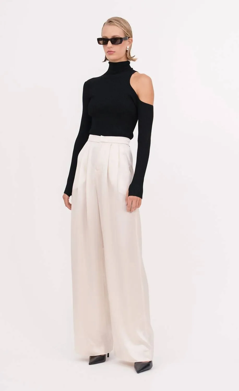 Rooney Knit Top In Black