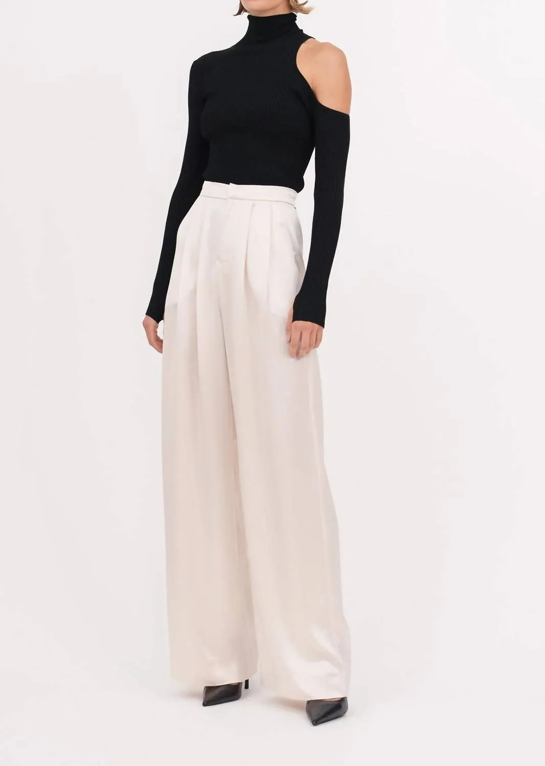 Rooney Knit Top In Black
