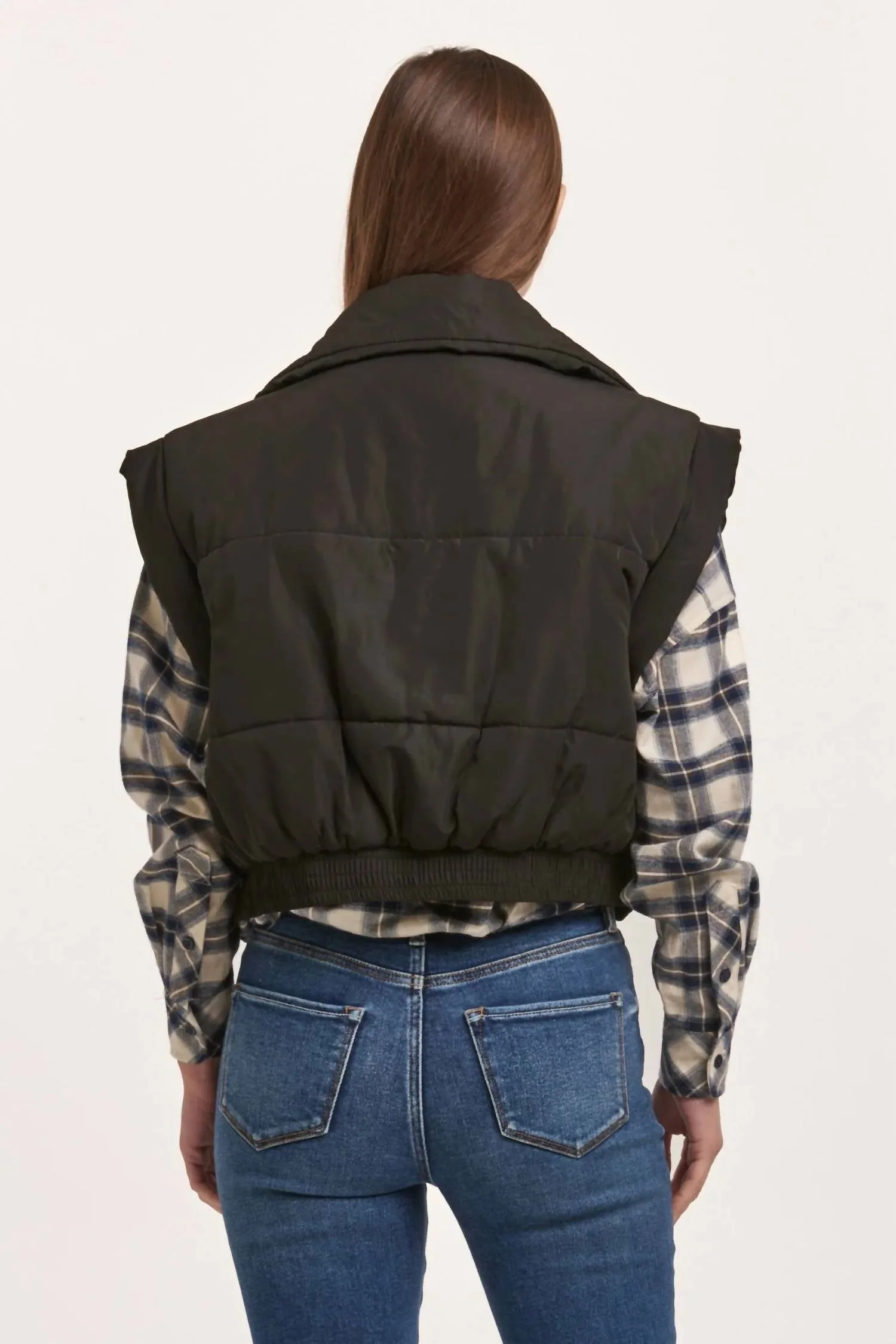 Rosalia Relaxed Vest In Black
