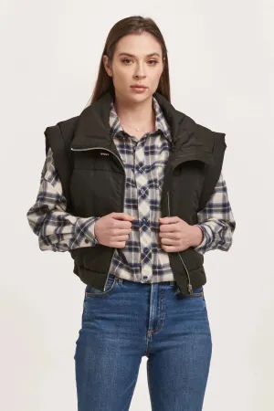 Rosalia Relaxed Vest In Black