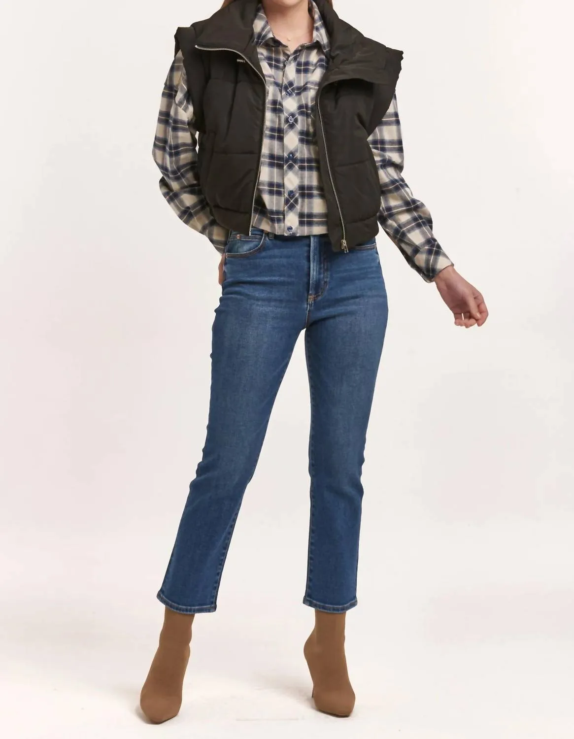 Rosalia Relaxed Vest In Black