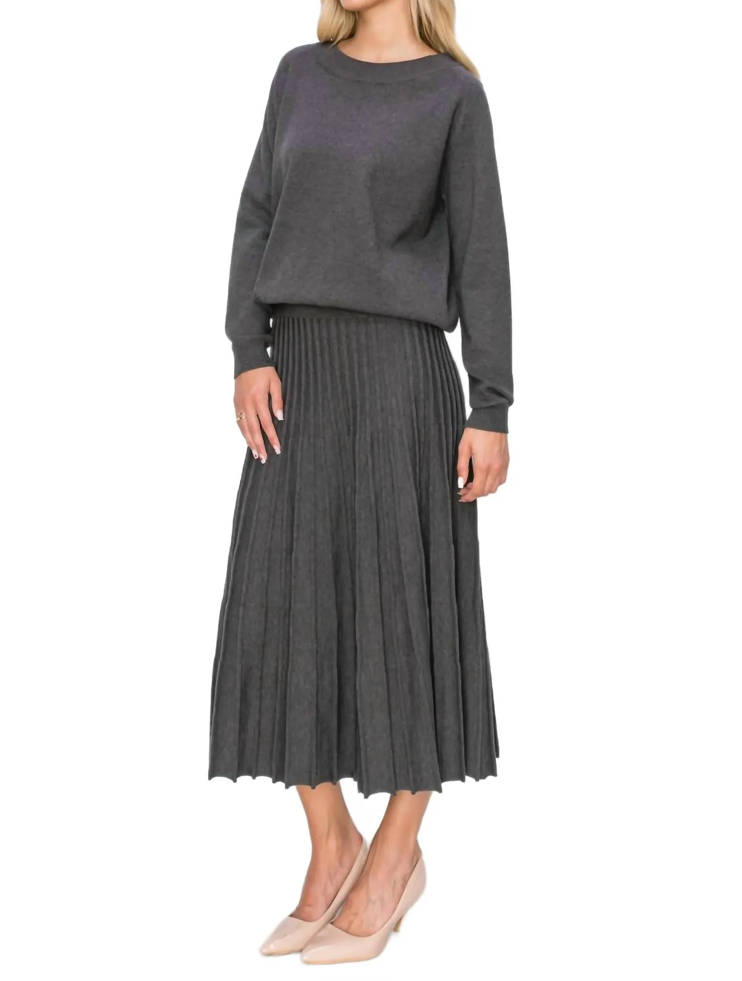 Sandy Sweater In Charcoal