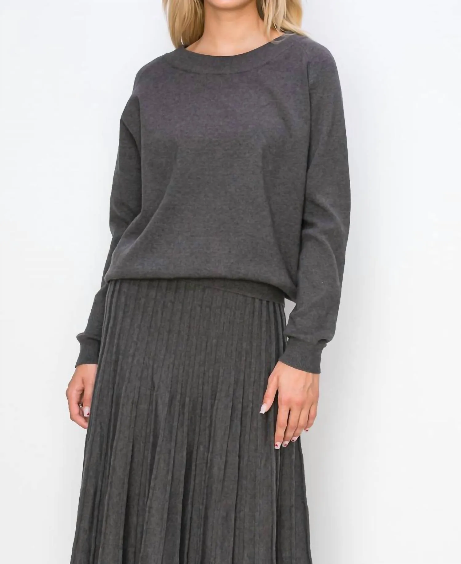 Sandy Sweater In Charcoal
